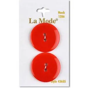 1 1/8" Red Buttons | LaMode