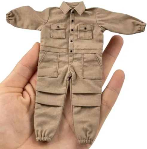 1/12 Scale Figure Doll Clothes: One-Piece Cargo Set Collectible Accessory