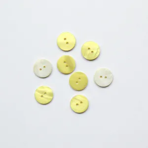 2-Hole Shell Buttons - 13mm - Assorted Colours