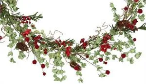 6 ft Paper Red Flower Garland