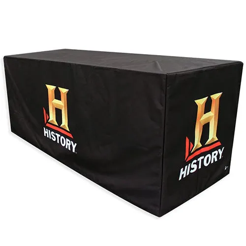 ABCCANOPY Custom 4FT/6FT/8FT Personalized Table Cover with Business Logo Text