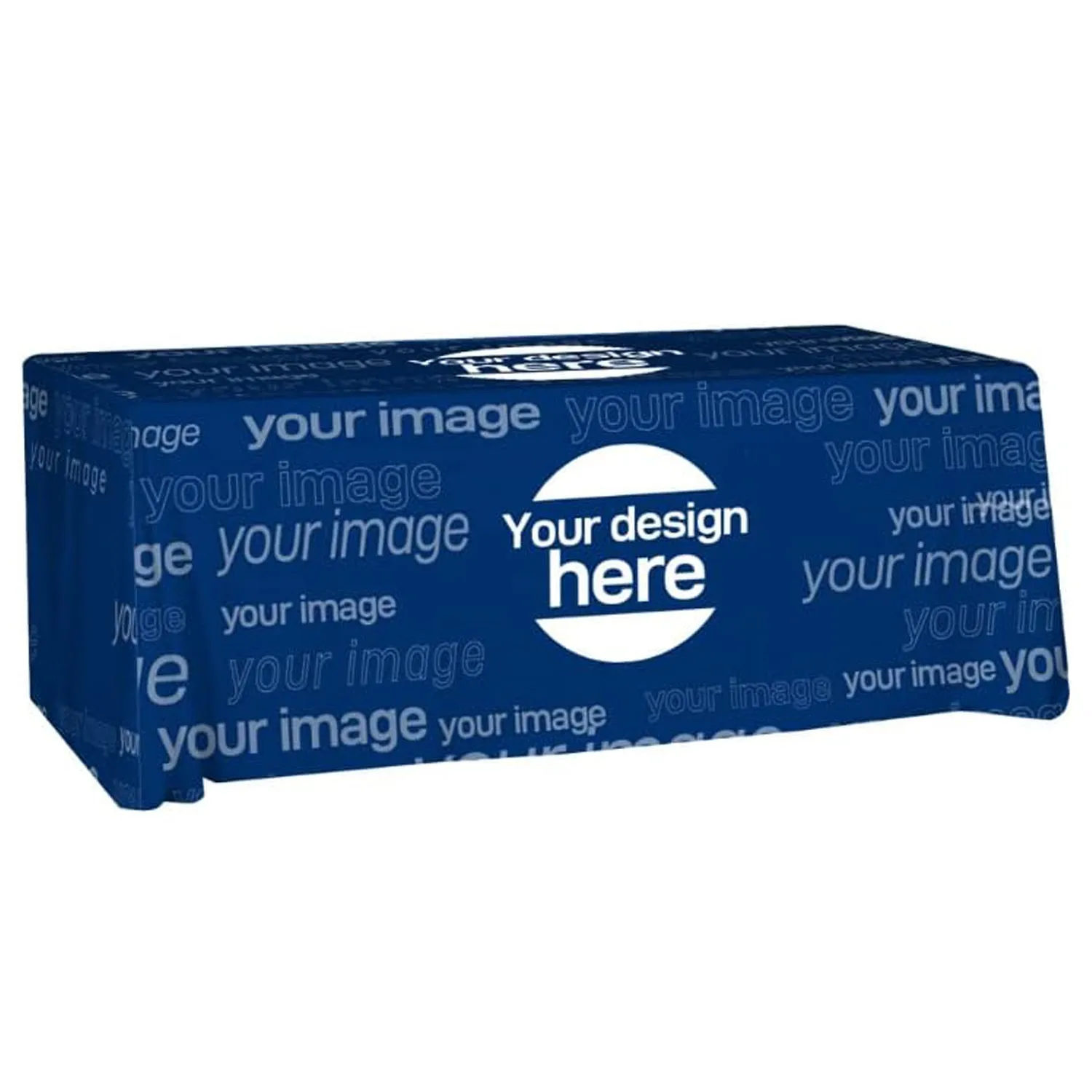 ABCCANOPY Custom 4FT/6FT/8FT Personalized Table Cover with Business Logo Text