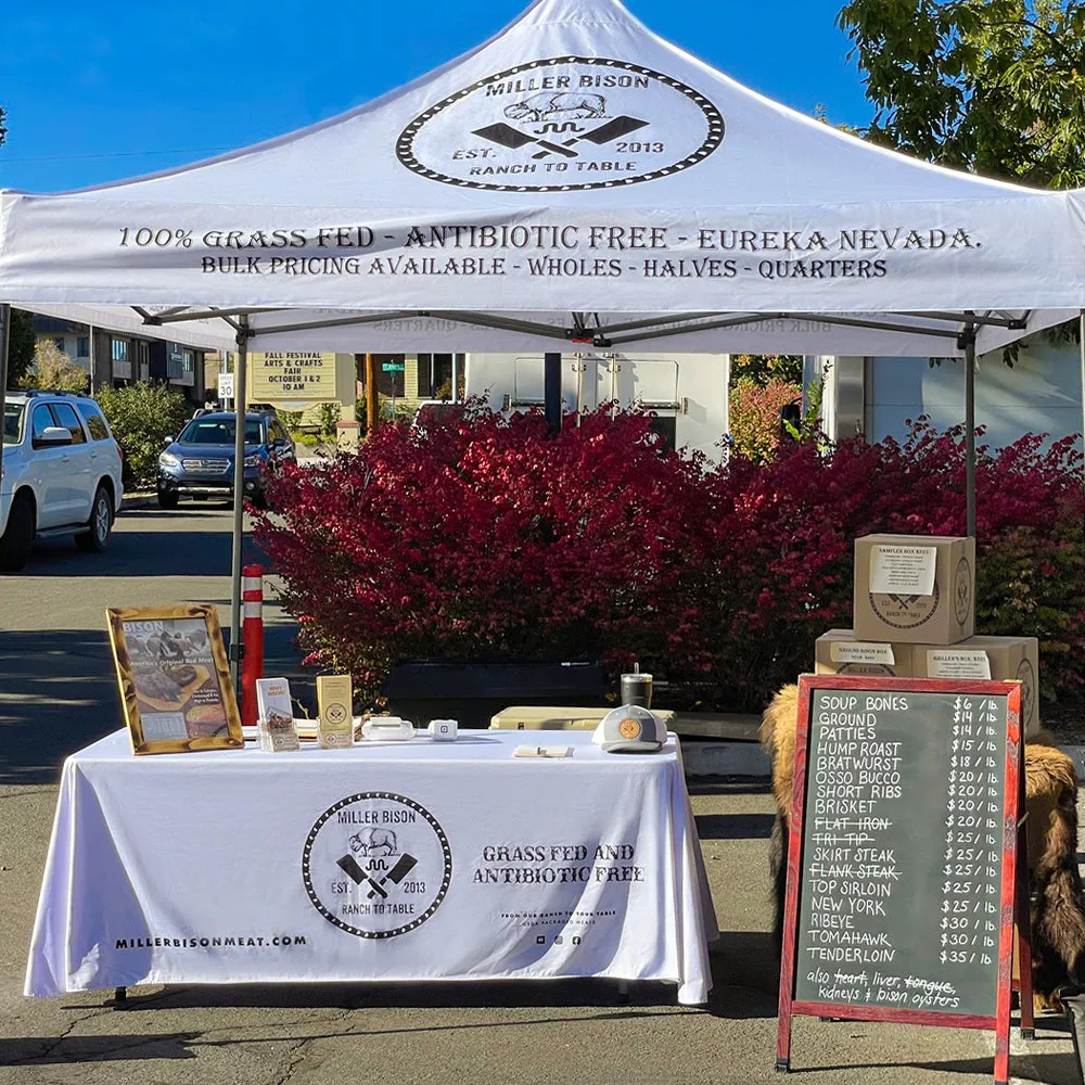 ABCCANOPY Custom 4FT/6FT/8FT Personalized Table Cover with Business Logo Text