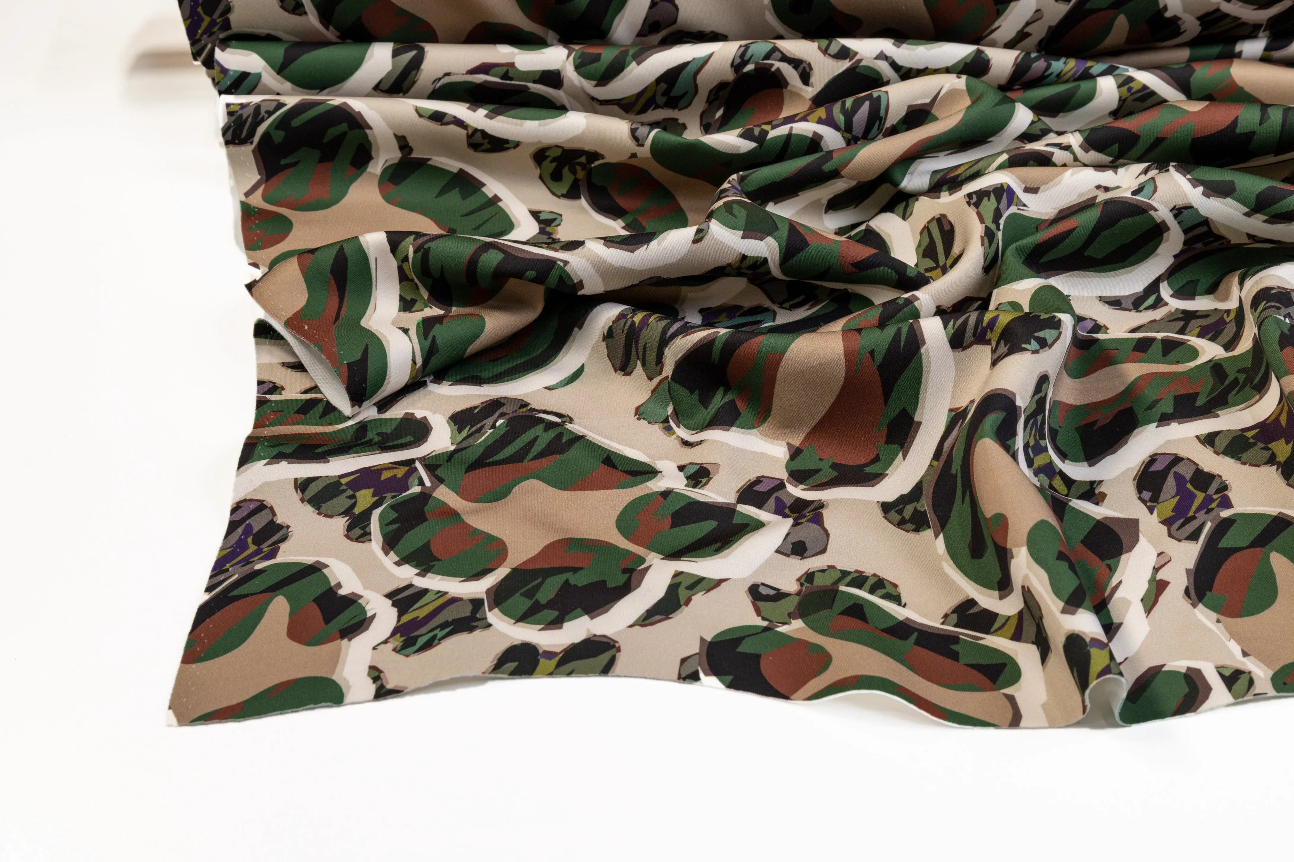 Abstract Camo Italian Scuba - Multicolor