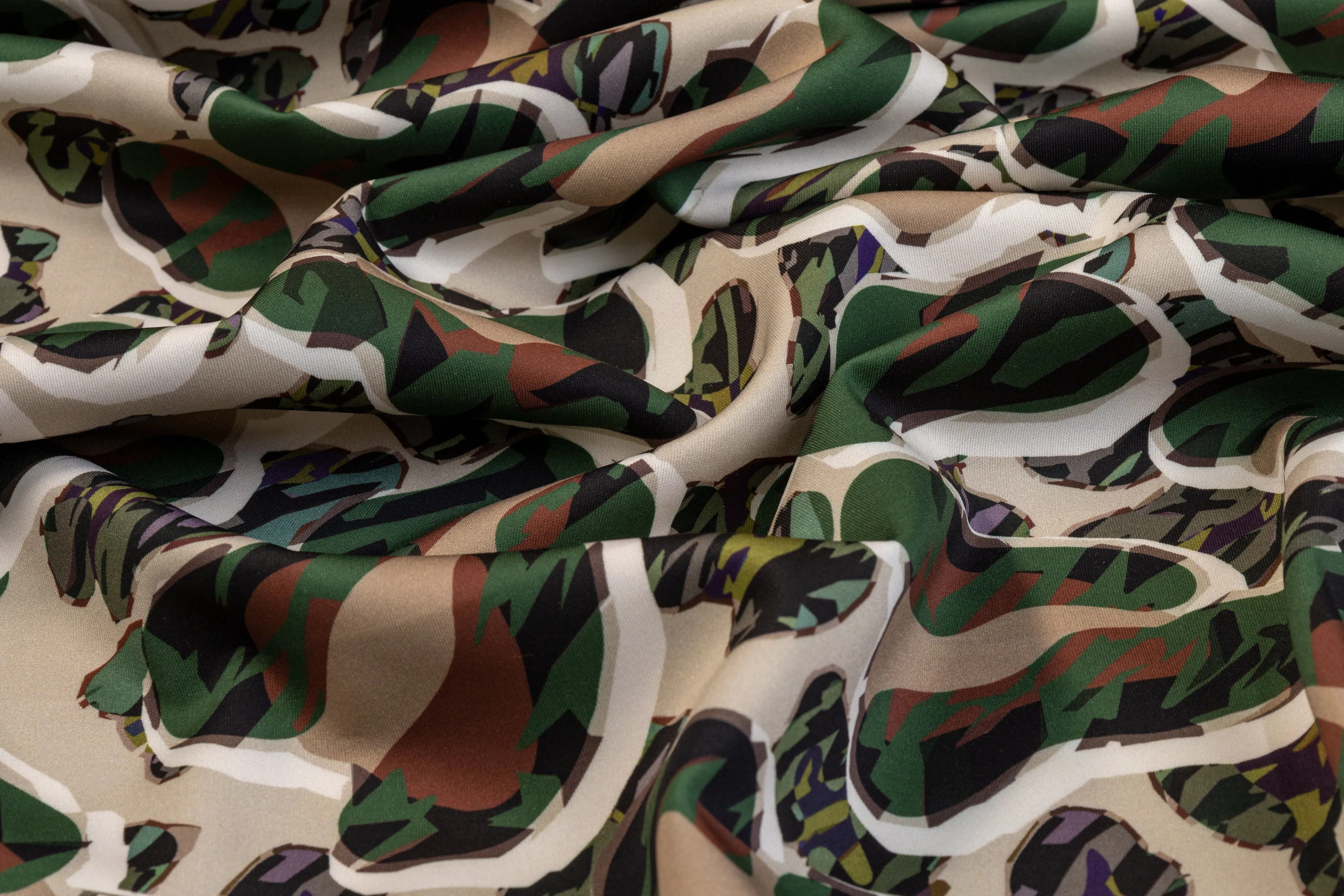 Abstract Camo Italian Scuba - Multicolor