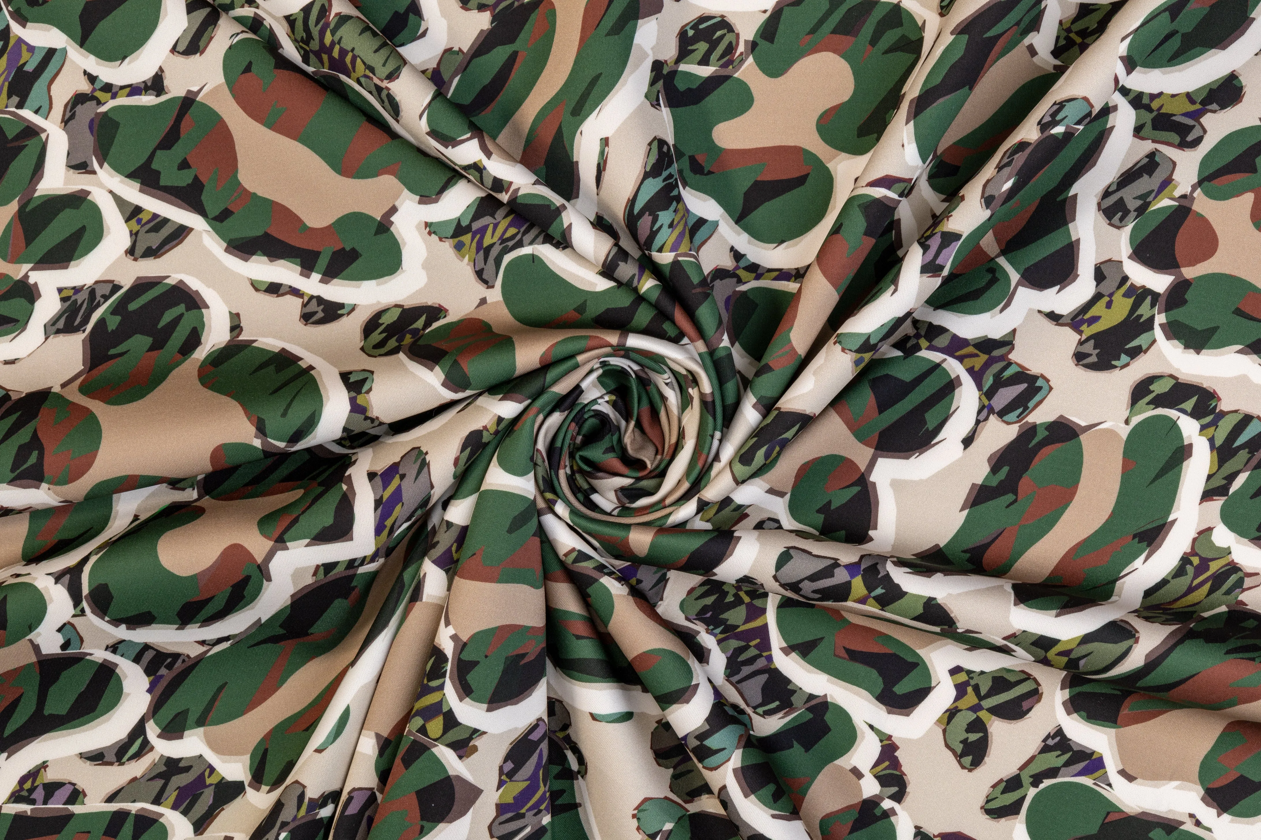 Abstract Camo Italian Scuba - Multicolor