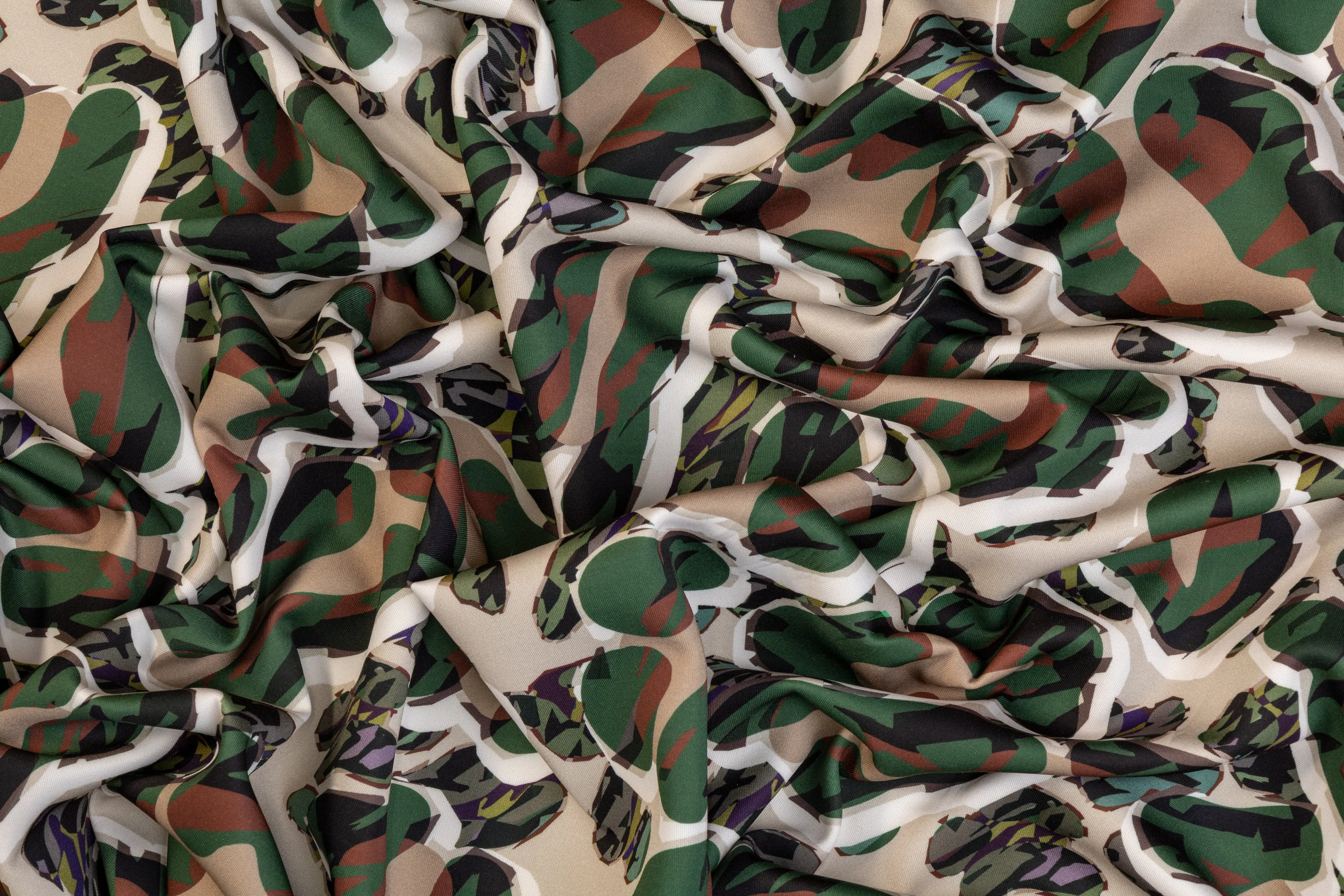 Abstract Camo Italian Scuba - Multicolor