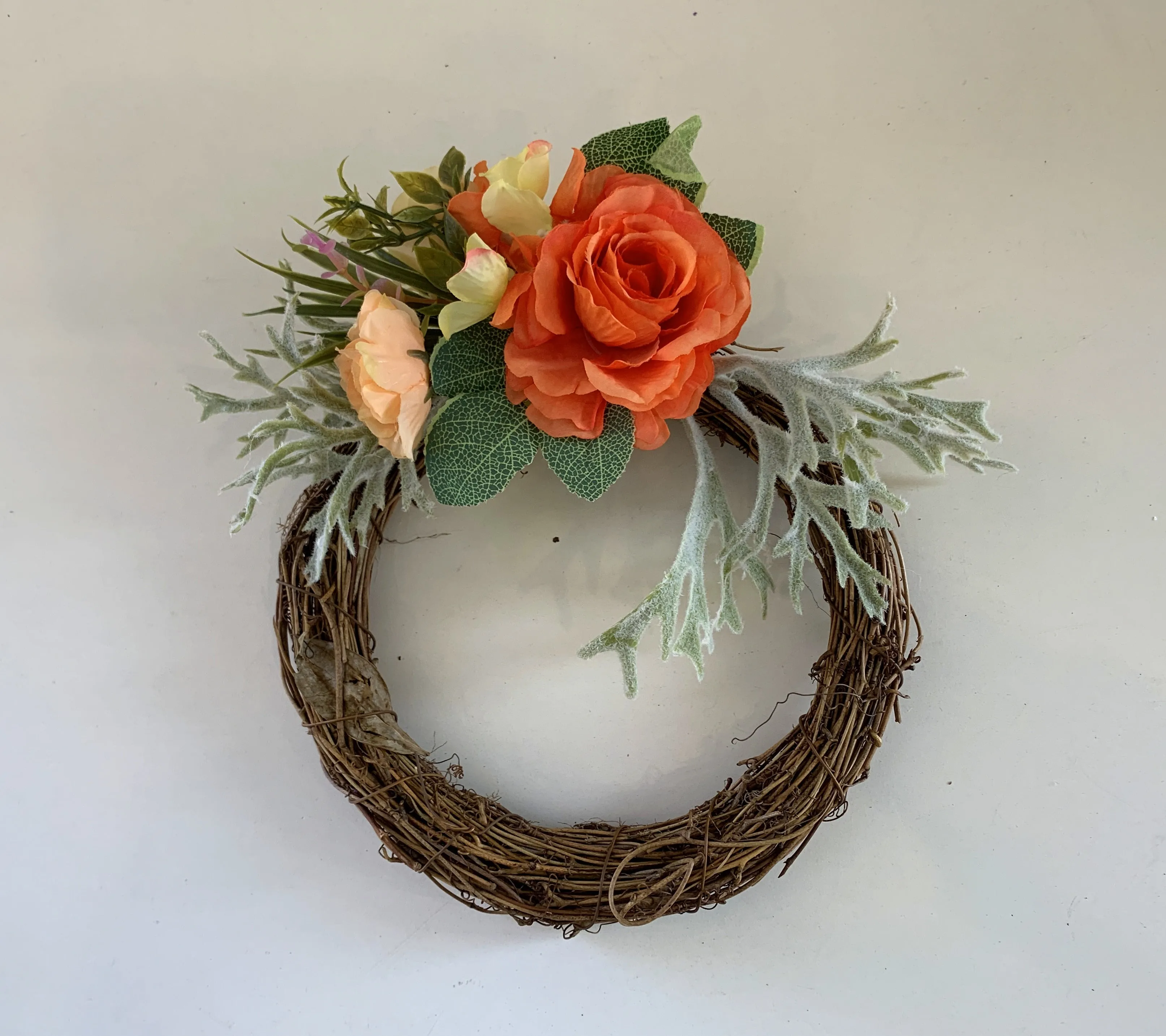 ACC0097 / 98 / 99 Wicker Wreath & Ring  (Floral / Plain / Olive)