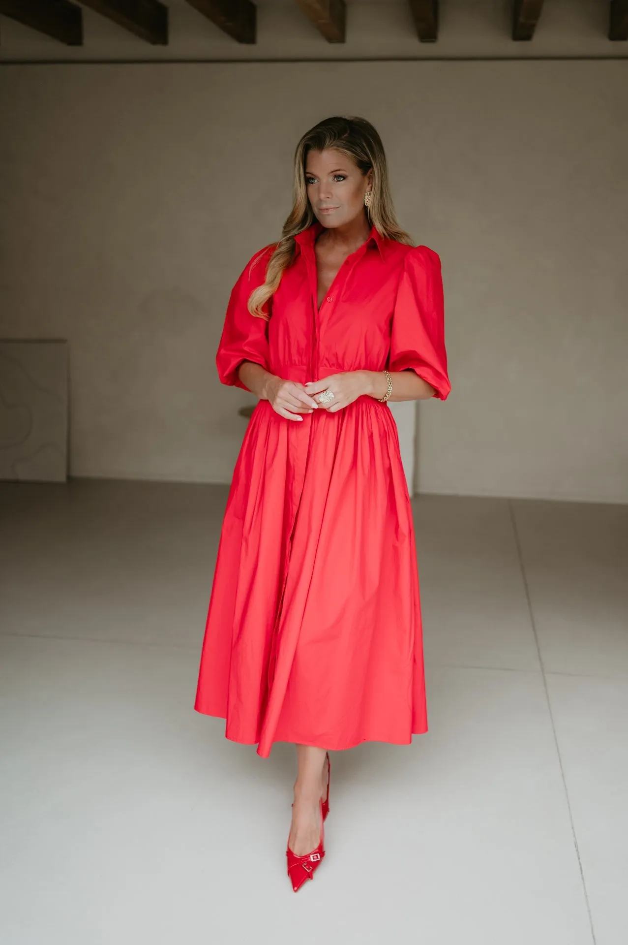 Agnello dress I Red