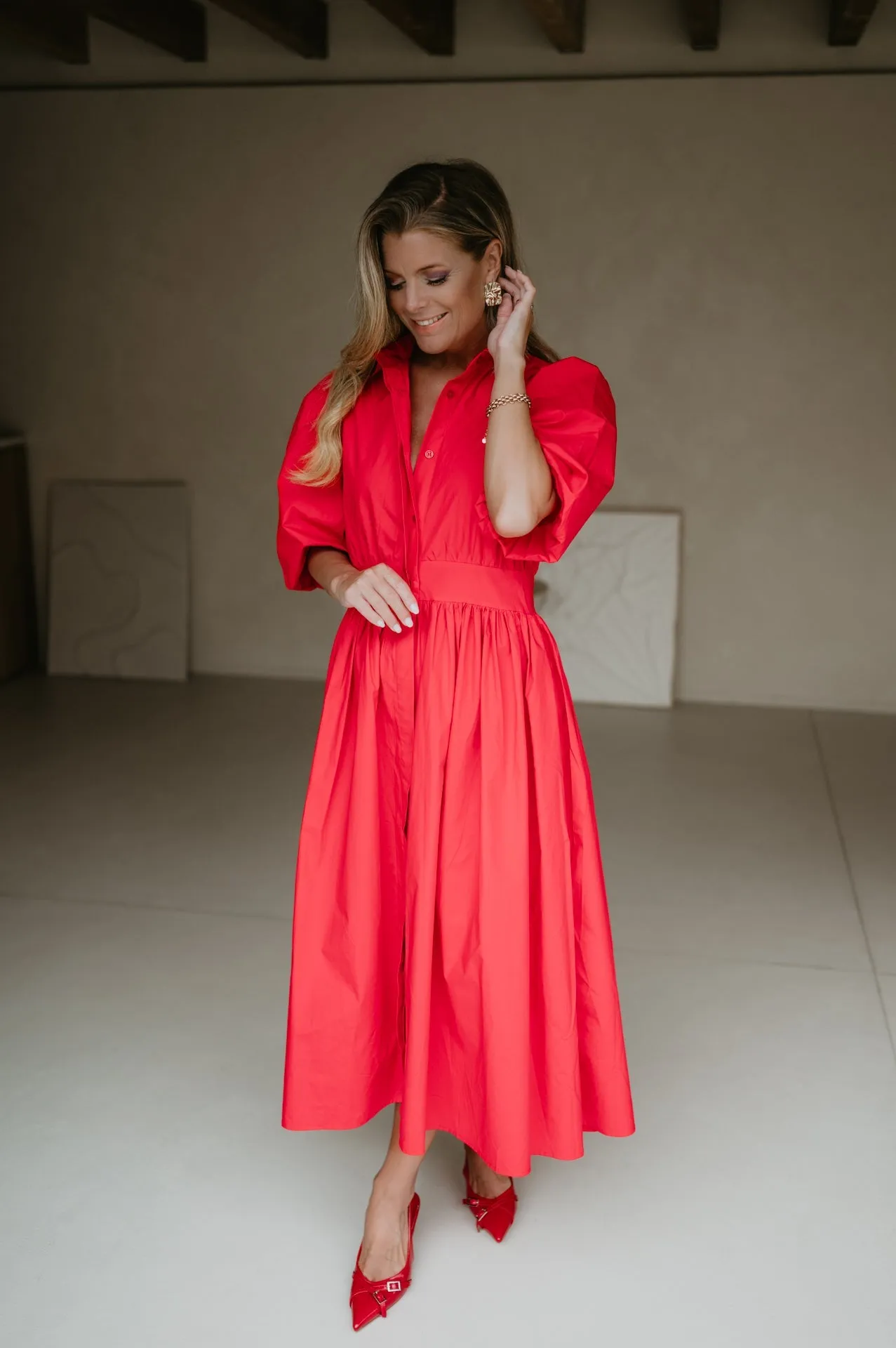 Agnello dress I Red