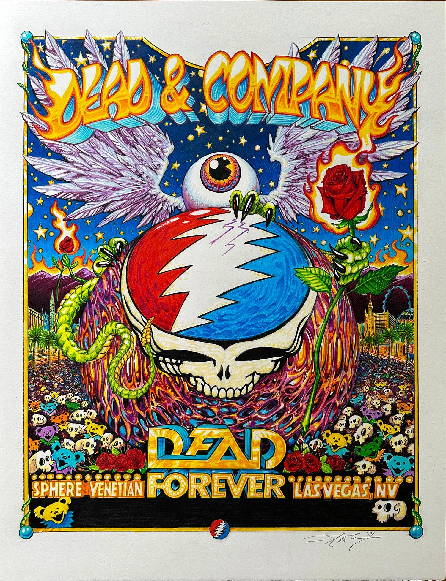 AJ Masthay "Dead & Co - Sphere Residency" Full Color OG