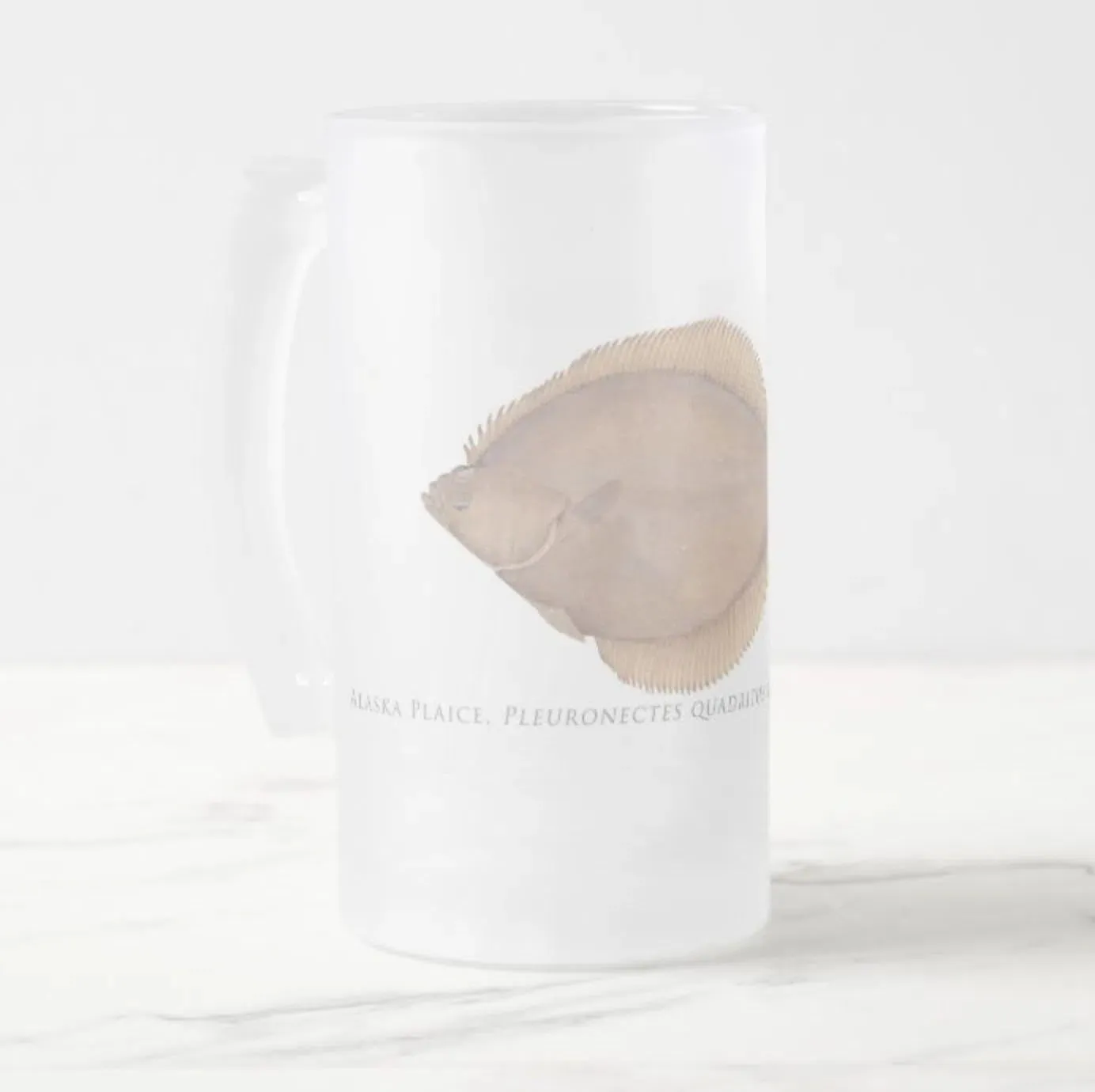 Alaska Plaice - Frosted Glass Stein