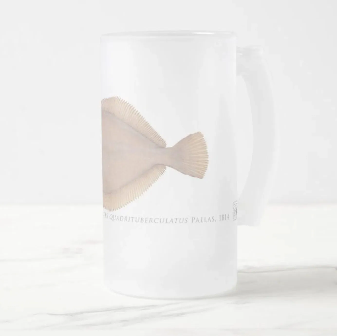 Alaska Plaice - Frosted Glass Stein