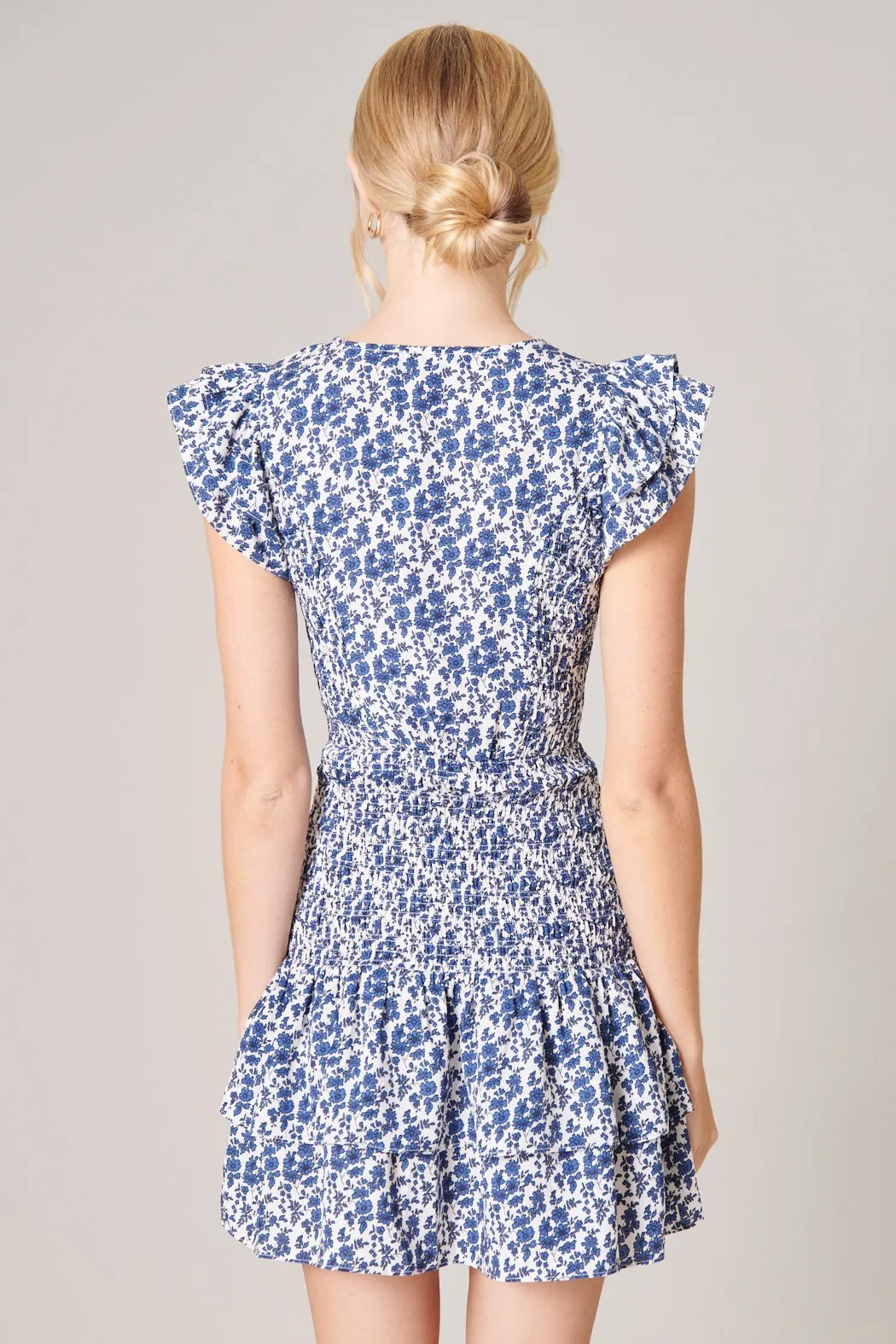 Alice Floral Print Ruffled Mini Dress