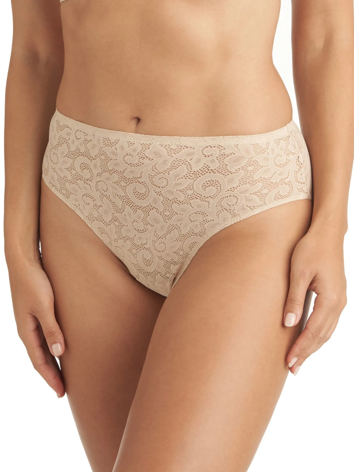 All-Over Lace High-Cut Brief