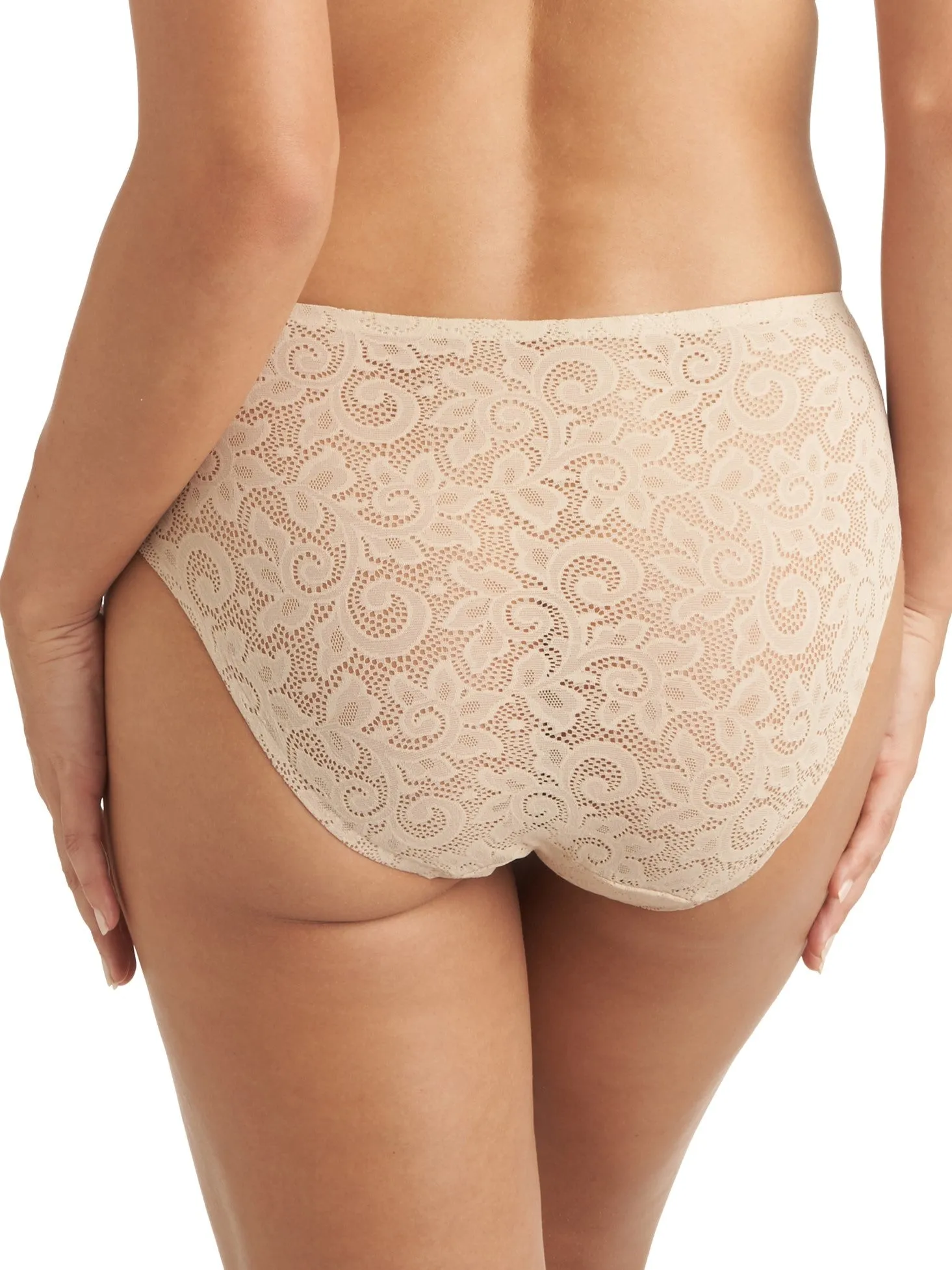 All-Over Lace High-Cut Brief