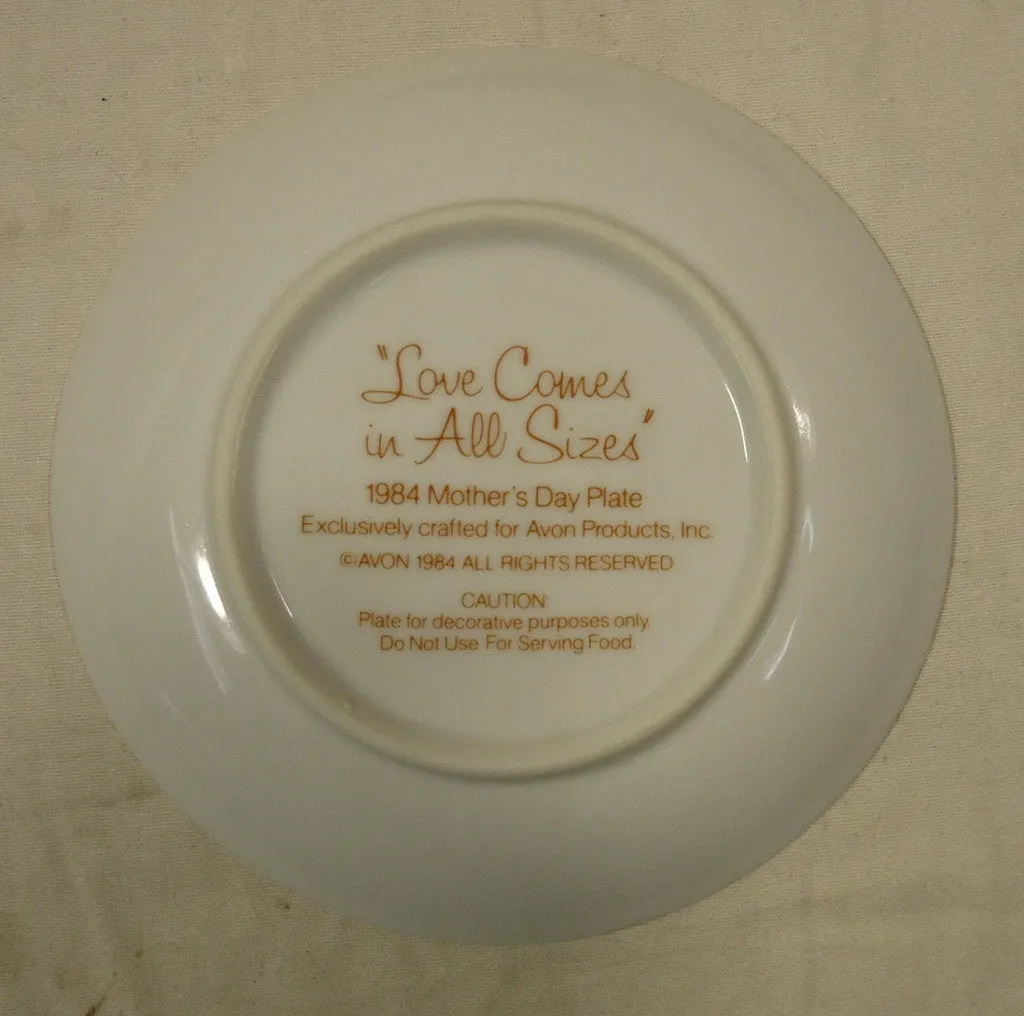 Avon 012-18a Vintage Mothers Day Plates 5in Qty 3 Porcelain -- New