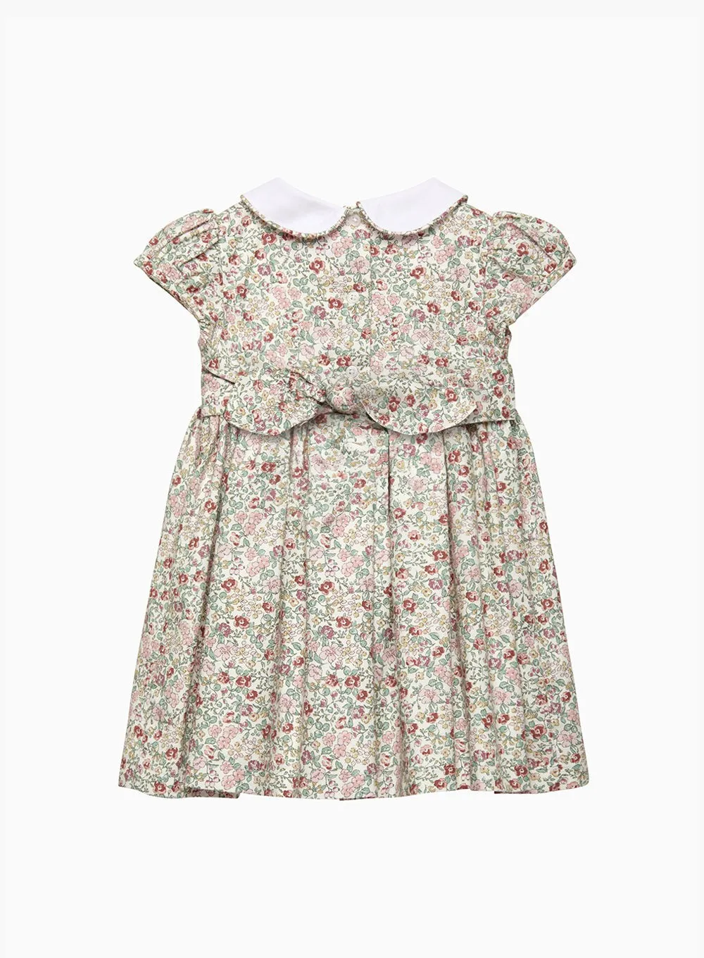 Baby Arabella Smocked Dress in Pink Floral