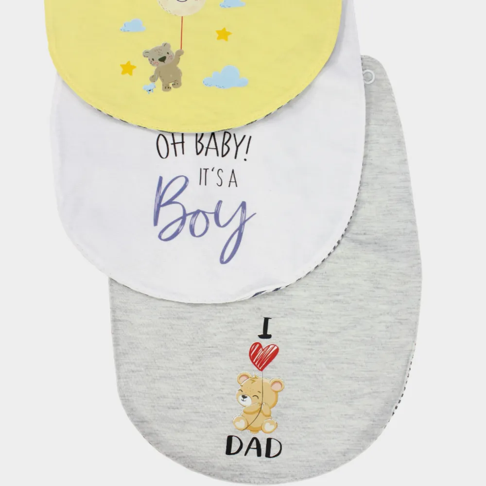 Baby Boys' Bib (Pack Of 3)