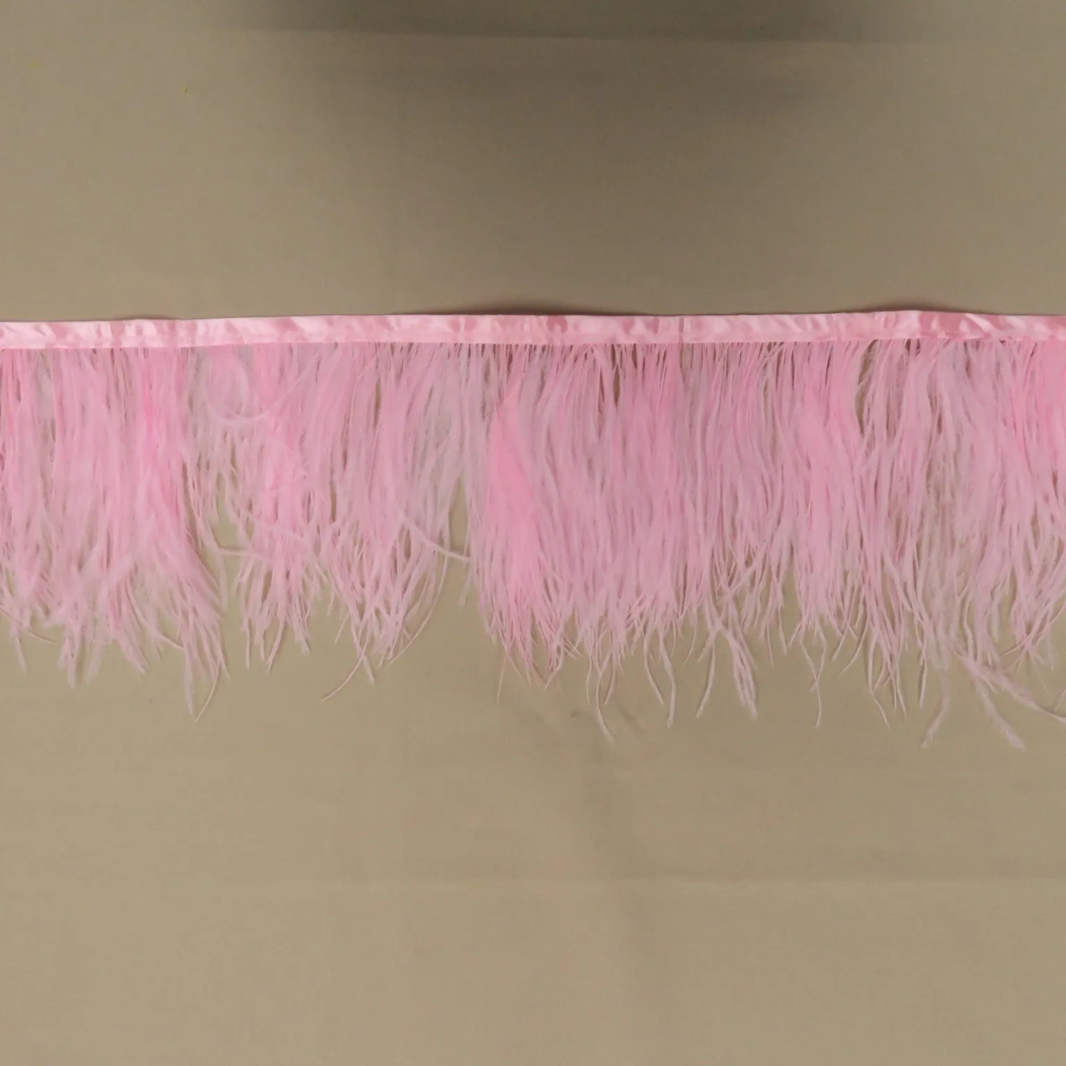 Baby Pink Ostrich Feather Trim 2 PLY