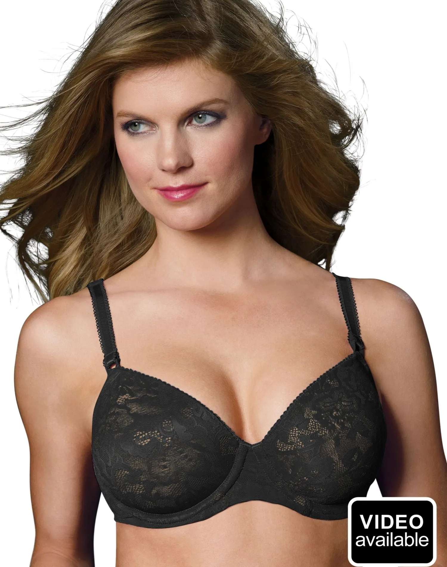 Bali Women's One Smooth U Lace Underwire Bra