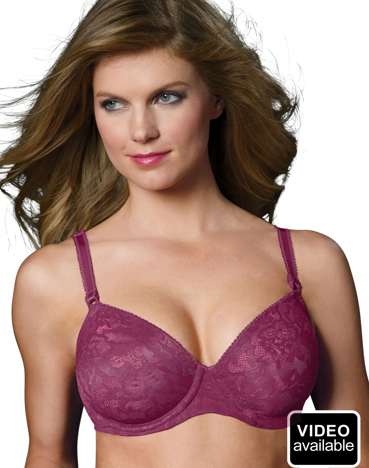 Bali Women's One Smooth U Lace Underwire Bra