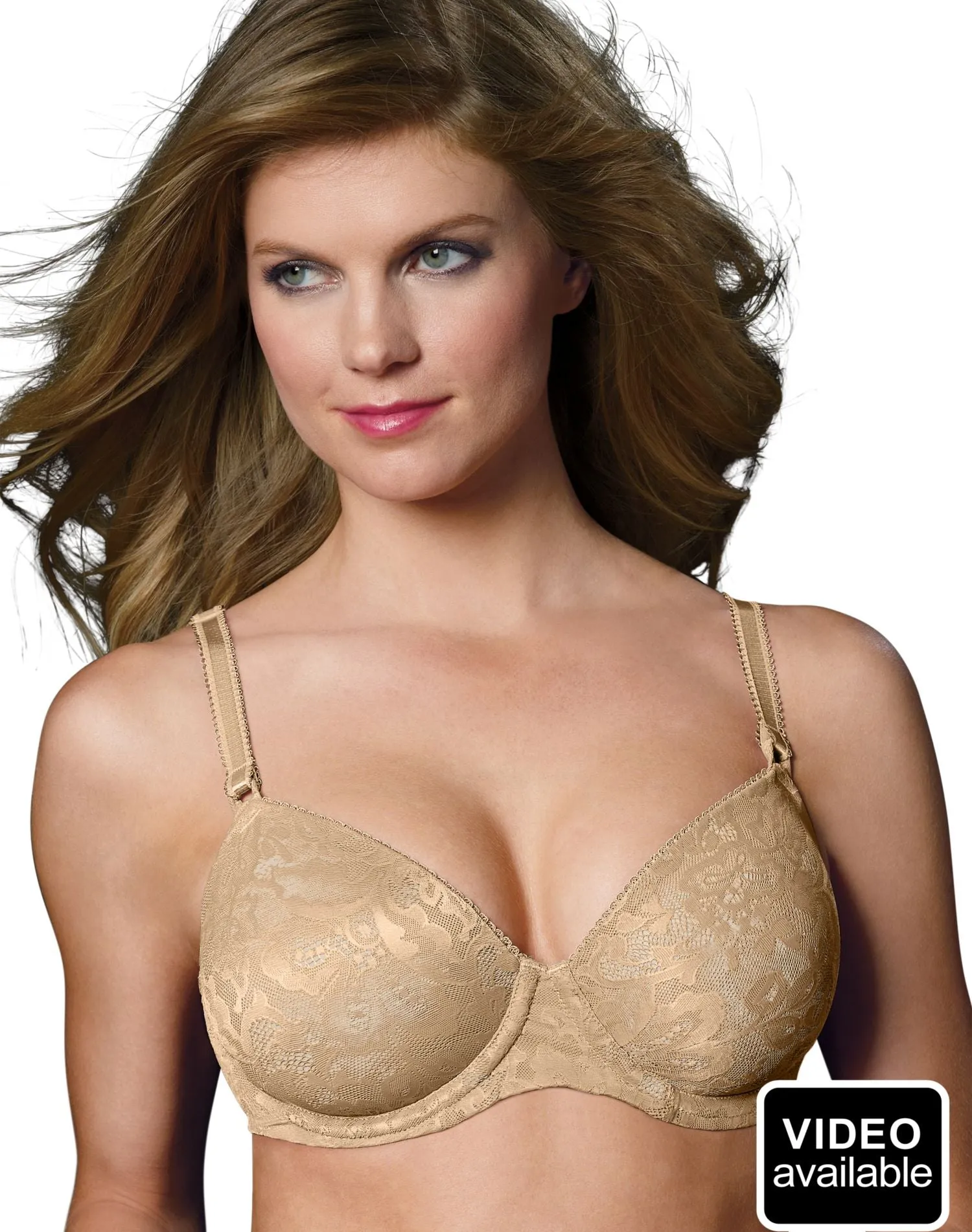 Bali Women's One Smooth U Lace Underwire Bra