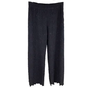 Black Lyrac Jacquard Knit Energy Pant