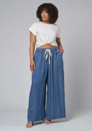 Blake Chambray Wide Leg Pants