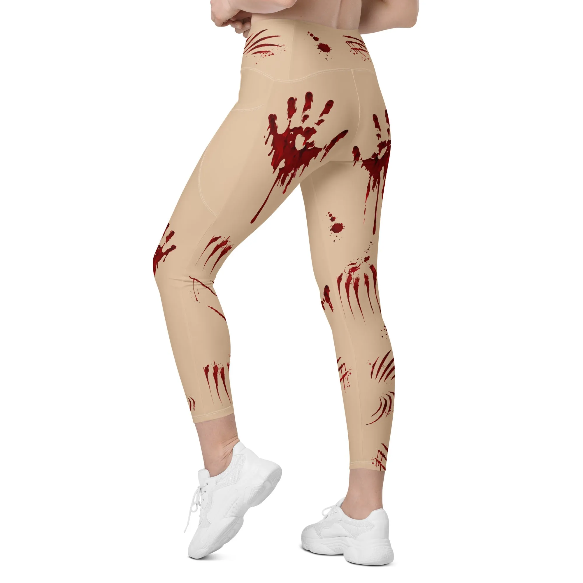 Bloody Halloween Leggings With Pockets