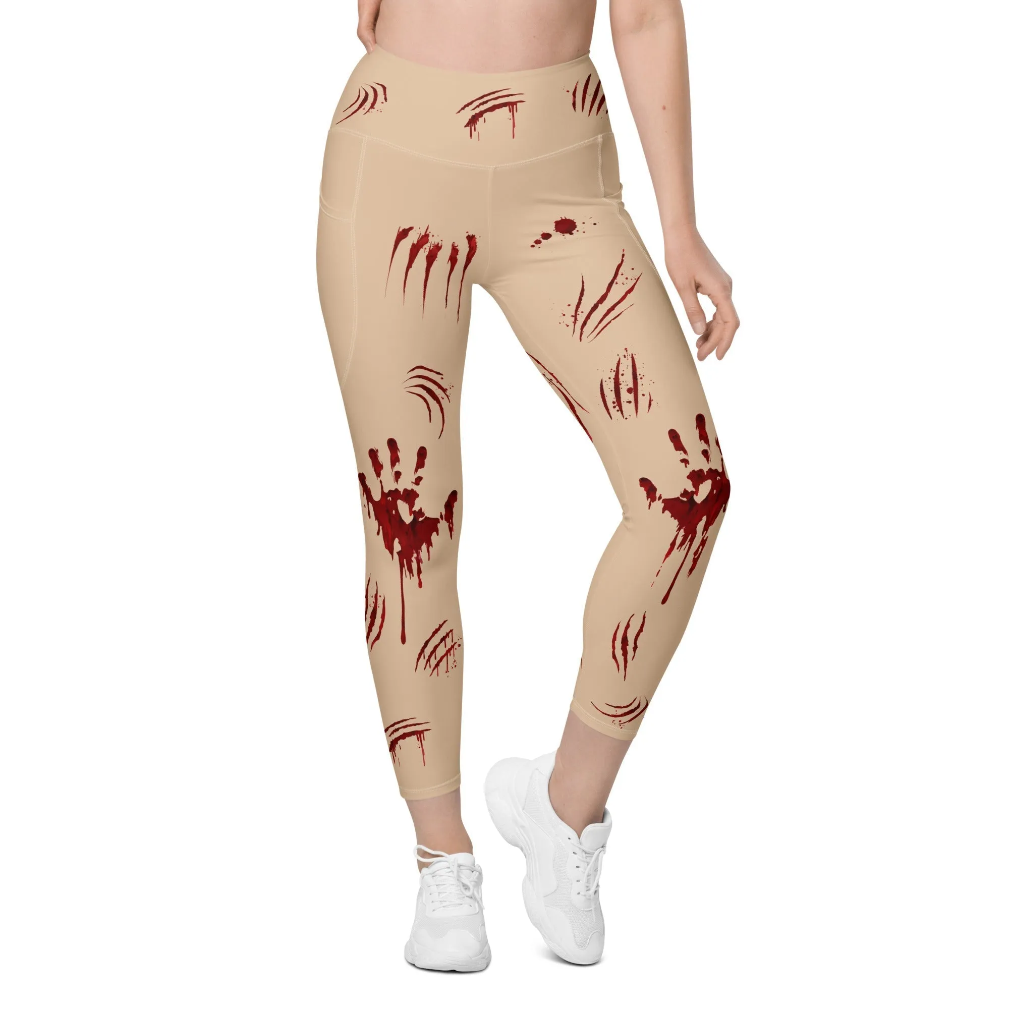 Bloody Halloween Leggings With Pockets