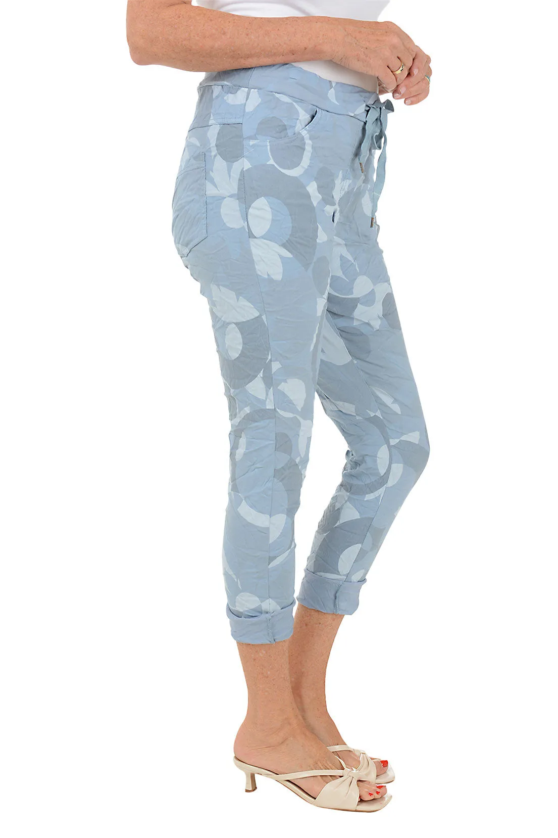 Blue Flower Camouflage Jogger Pant