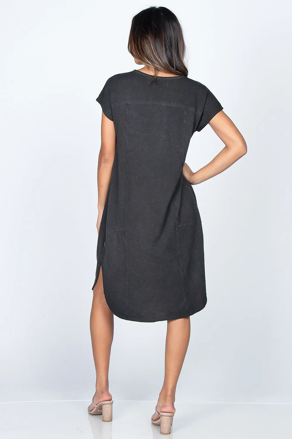 Boat Neck Midi Dress