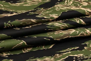 Camouflage Printed Denim - Black, Khaki