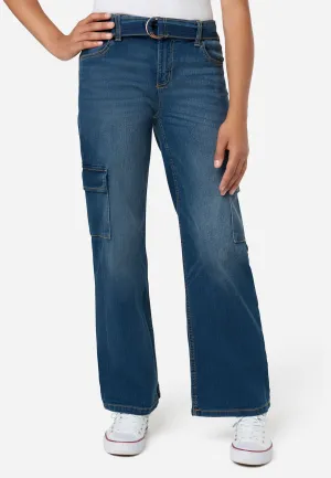 Cargo Cool Wide Leg Jean with Belt