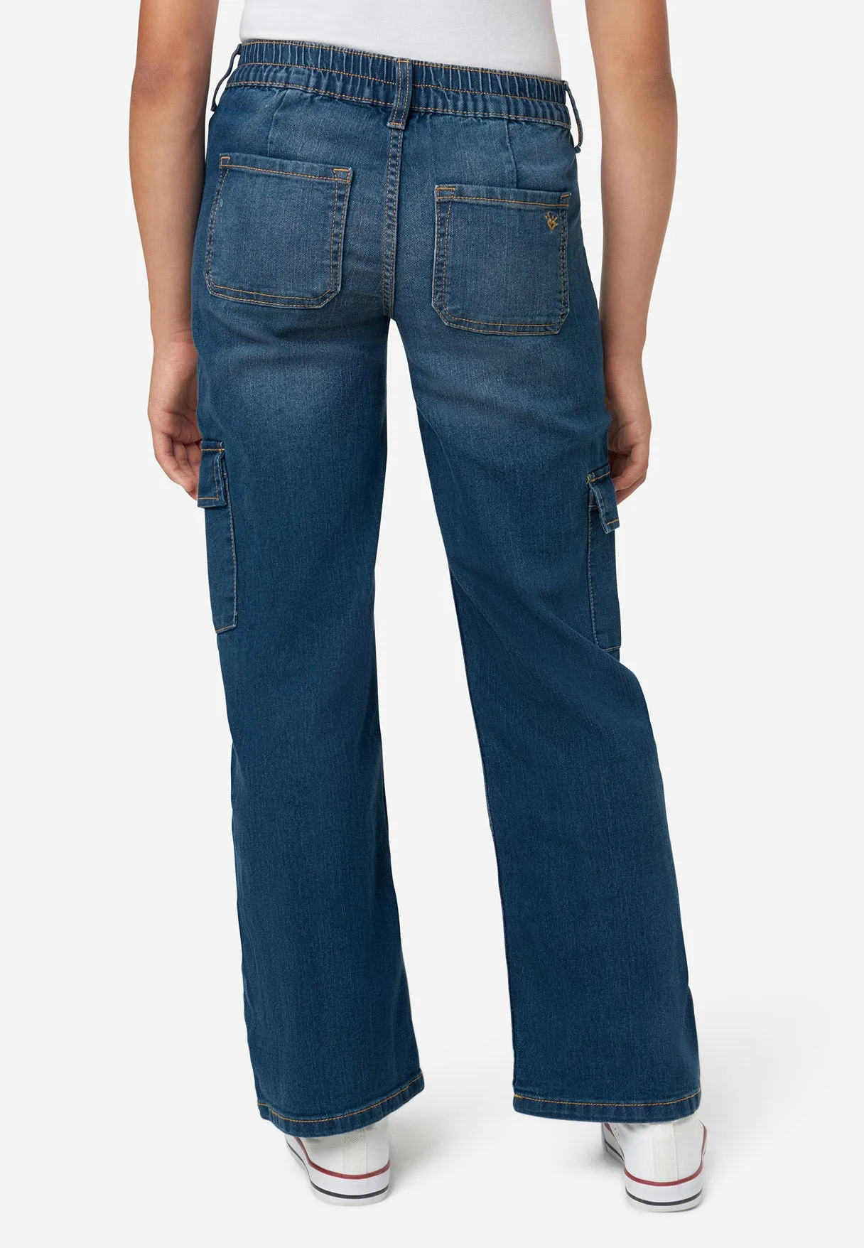 Cargo Cool Wide Leg Jean with Belt