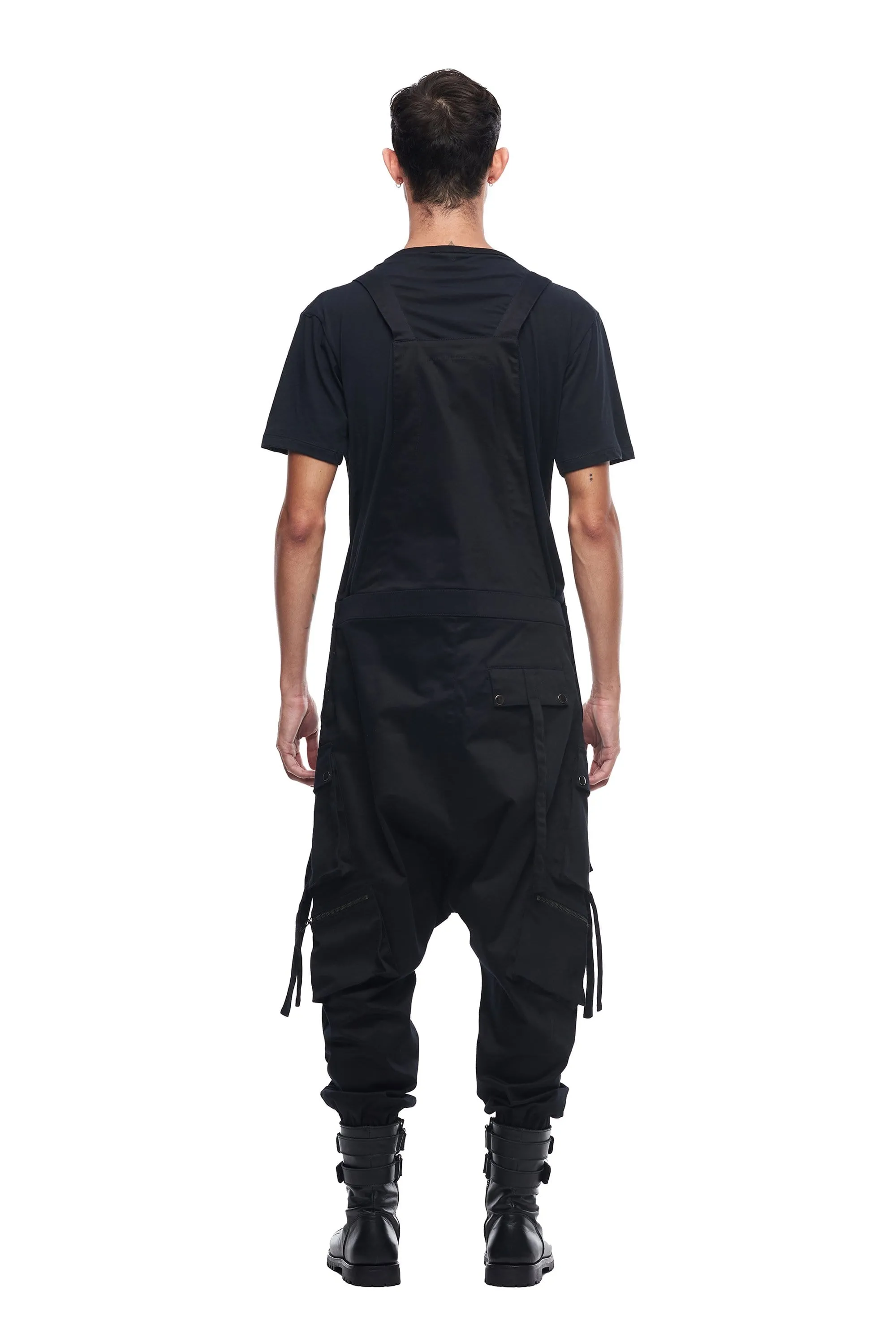 CARGO OVERALLS IN BLACK