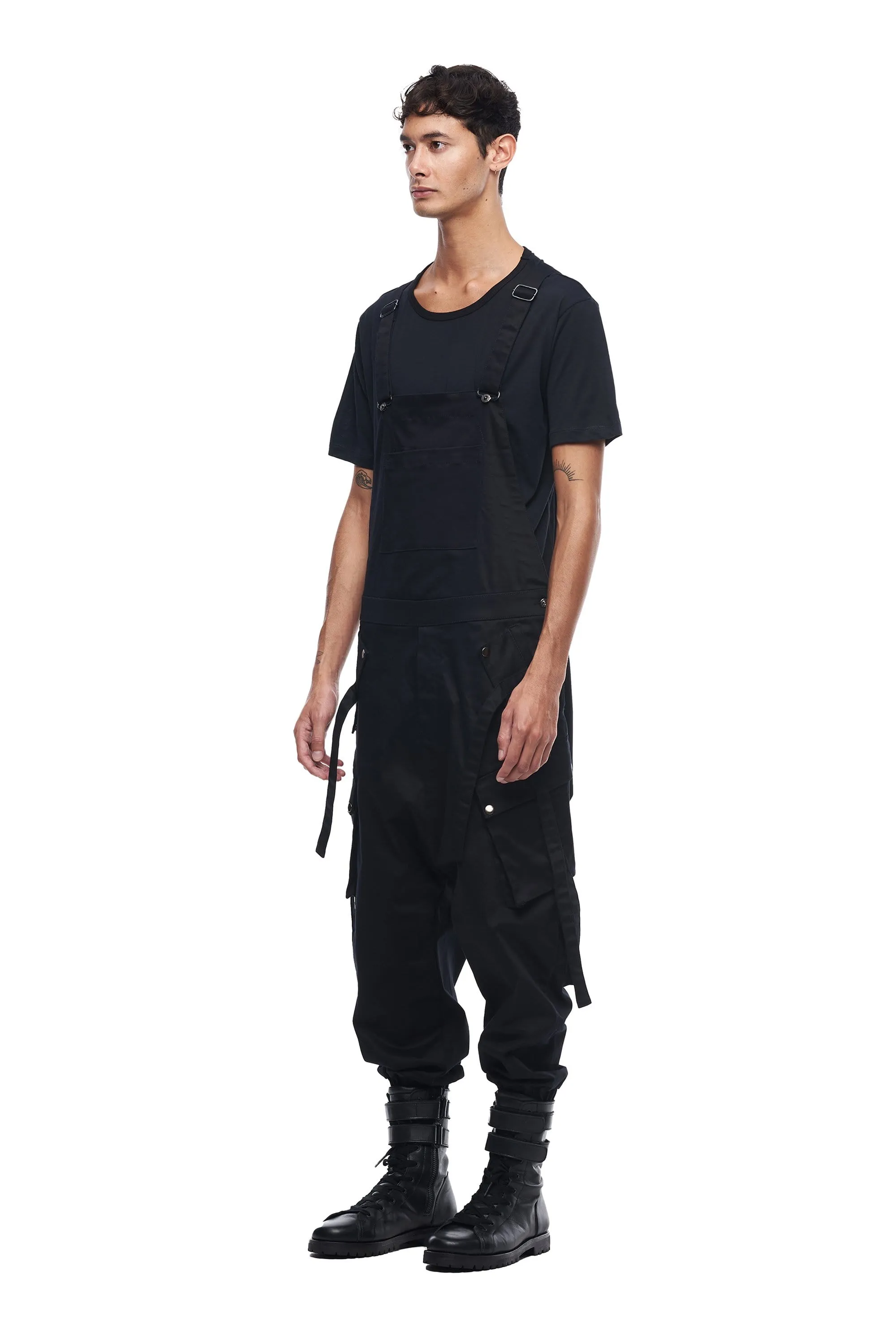 CARGO OVERALLS IN BLACK