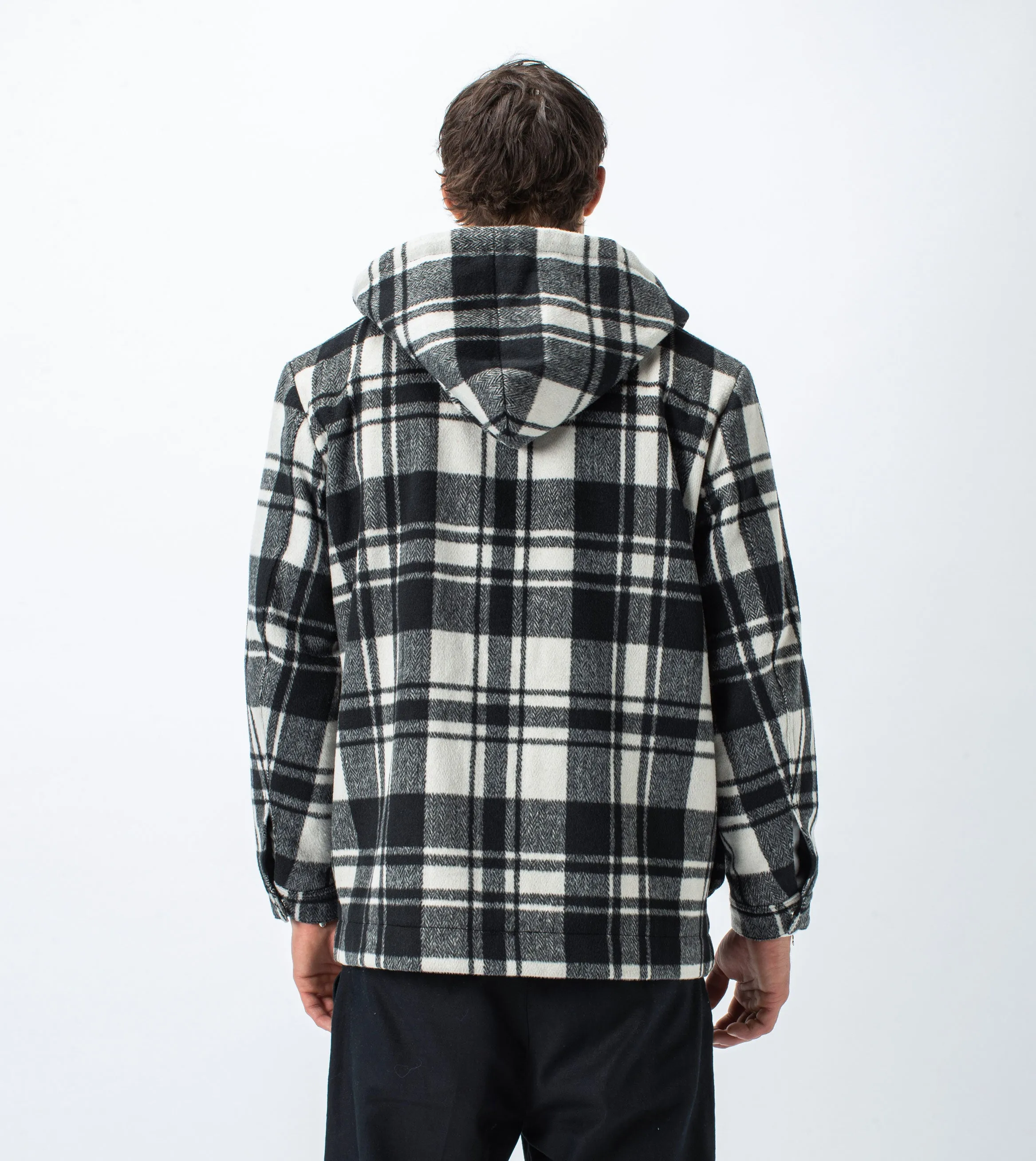 Case Plaid Anorak Black/White