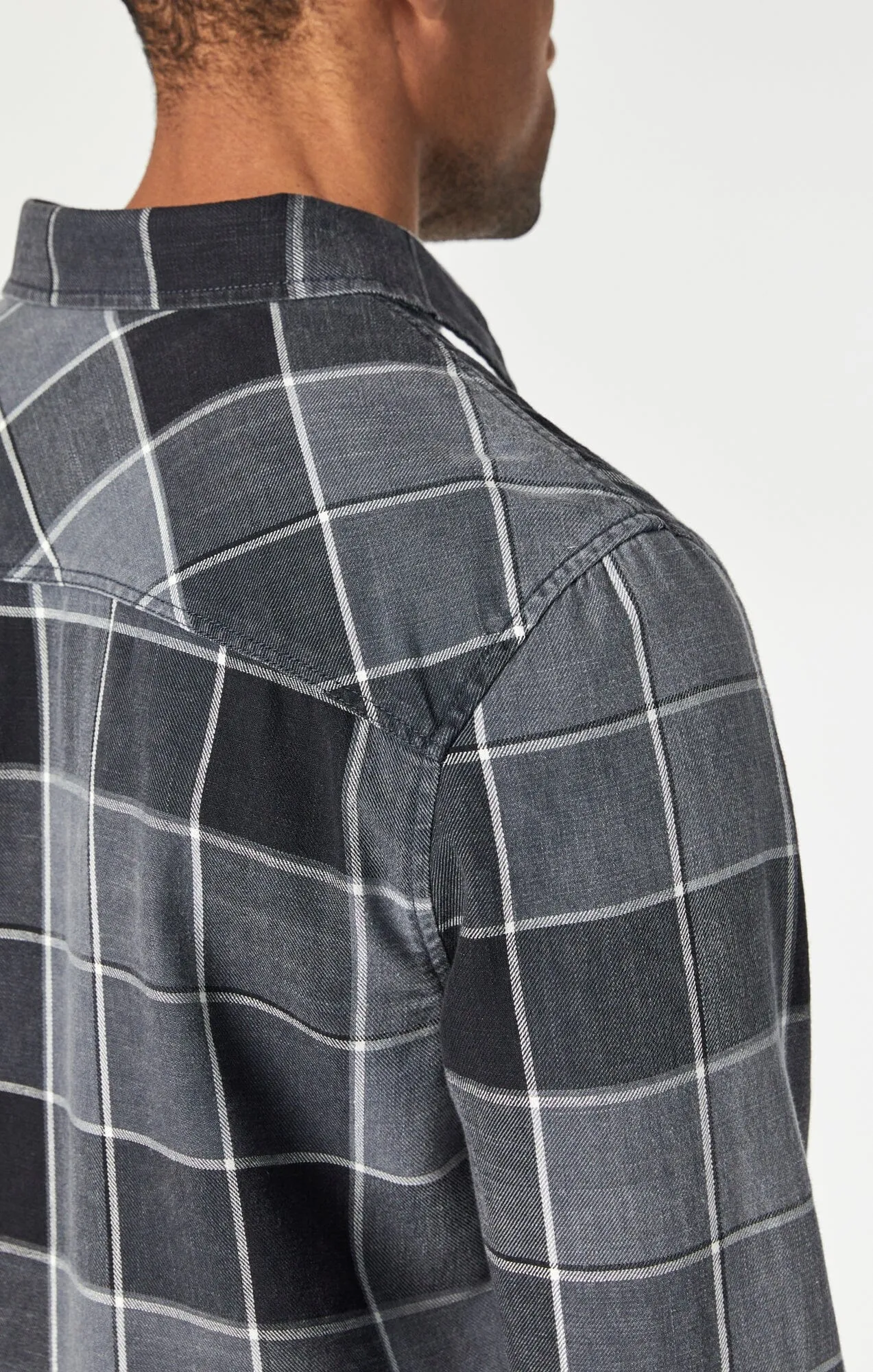 CHECK SHIRT IN BLACK INDIGO CHECK