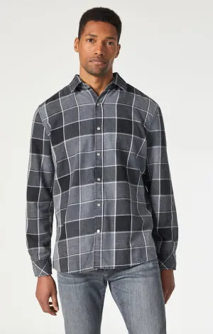 CHECK SHIRT IN BLACK INDIGO CHECK