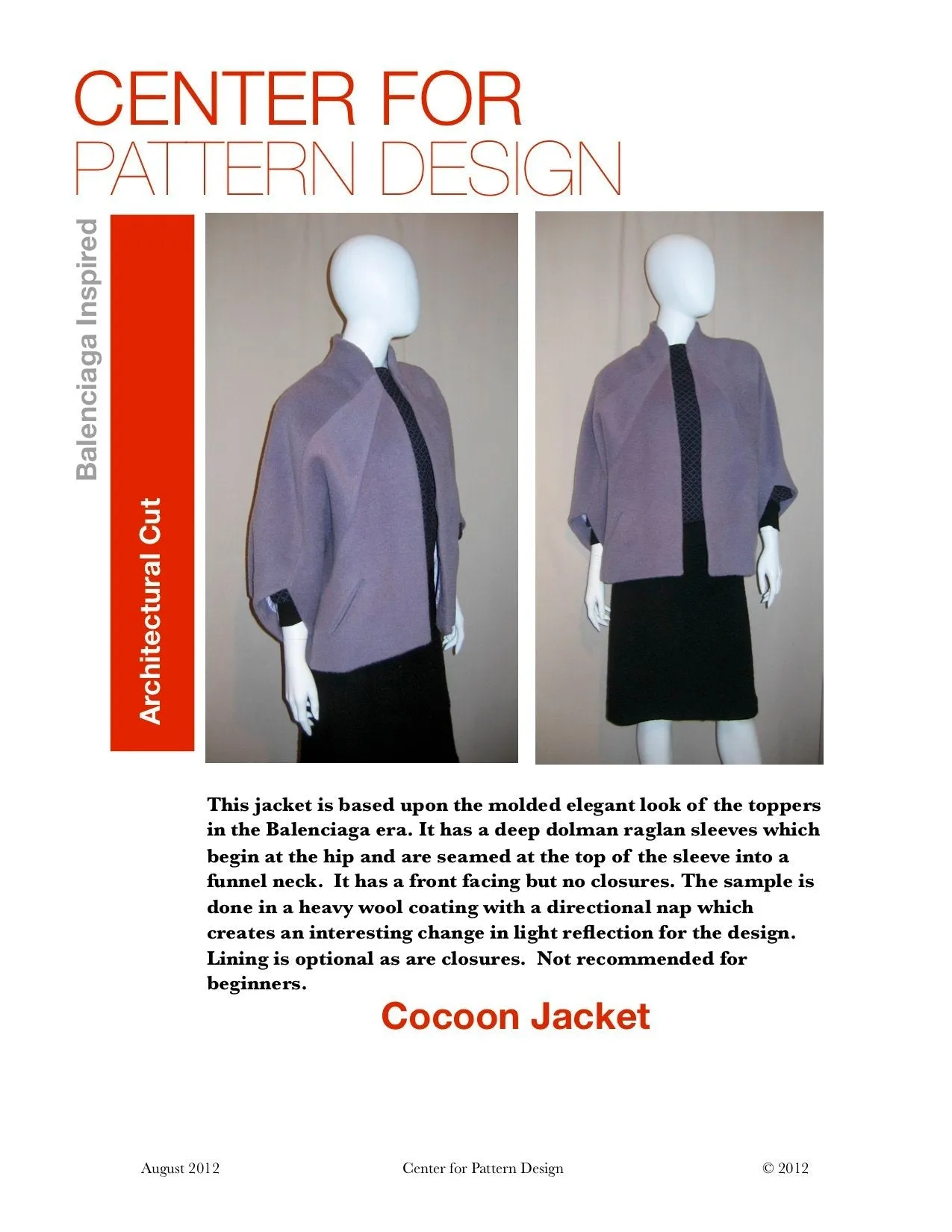 Cocoon Coat Pattern