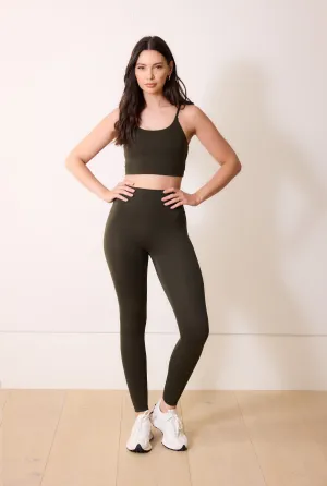 Curve 24/7 Revitalise High Waisted Leggings - Deep Olive