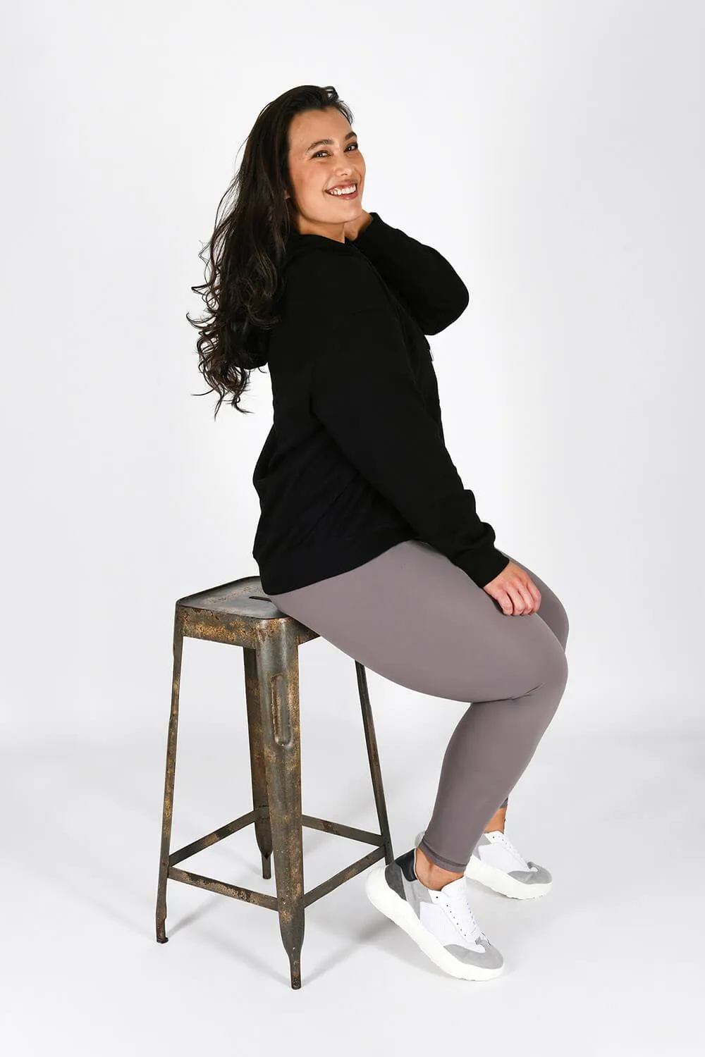 Curve Revitalise 7/8 High Waisted Leggings - Mauve