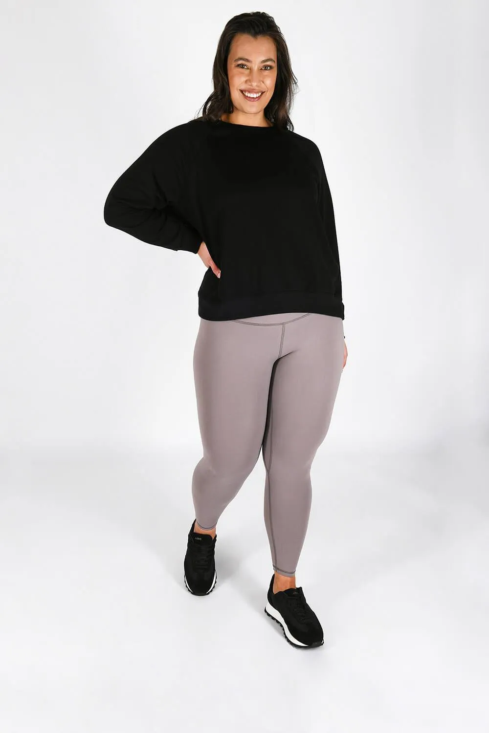 Curve Revitalise 7/8 High Waisted Leggings - Mauve