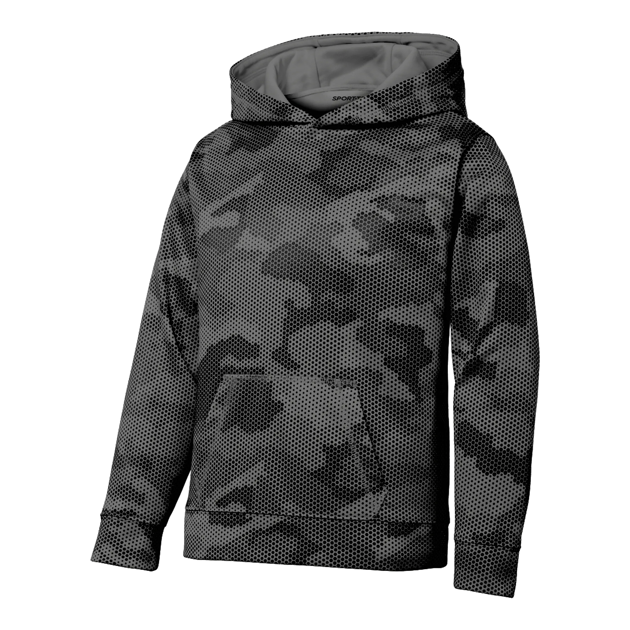 CY1803  Youth CamoHex Fleece Hoodie