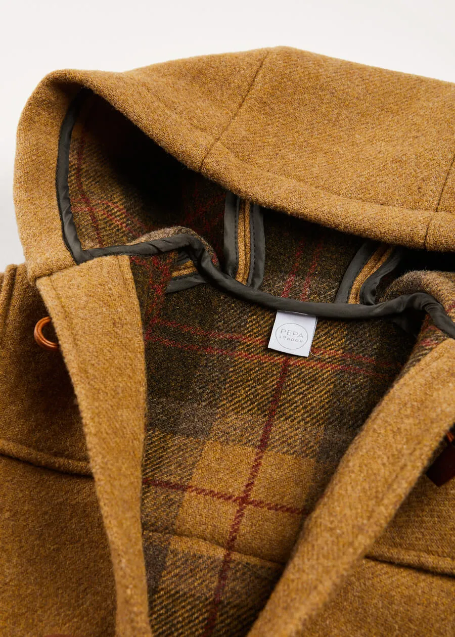 Double Faced Wool Toggle Fastening Coat In Camel (4-10yrs)