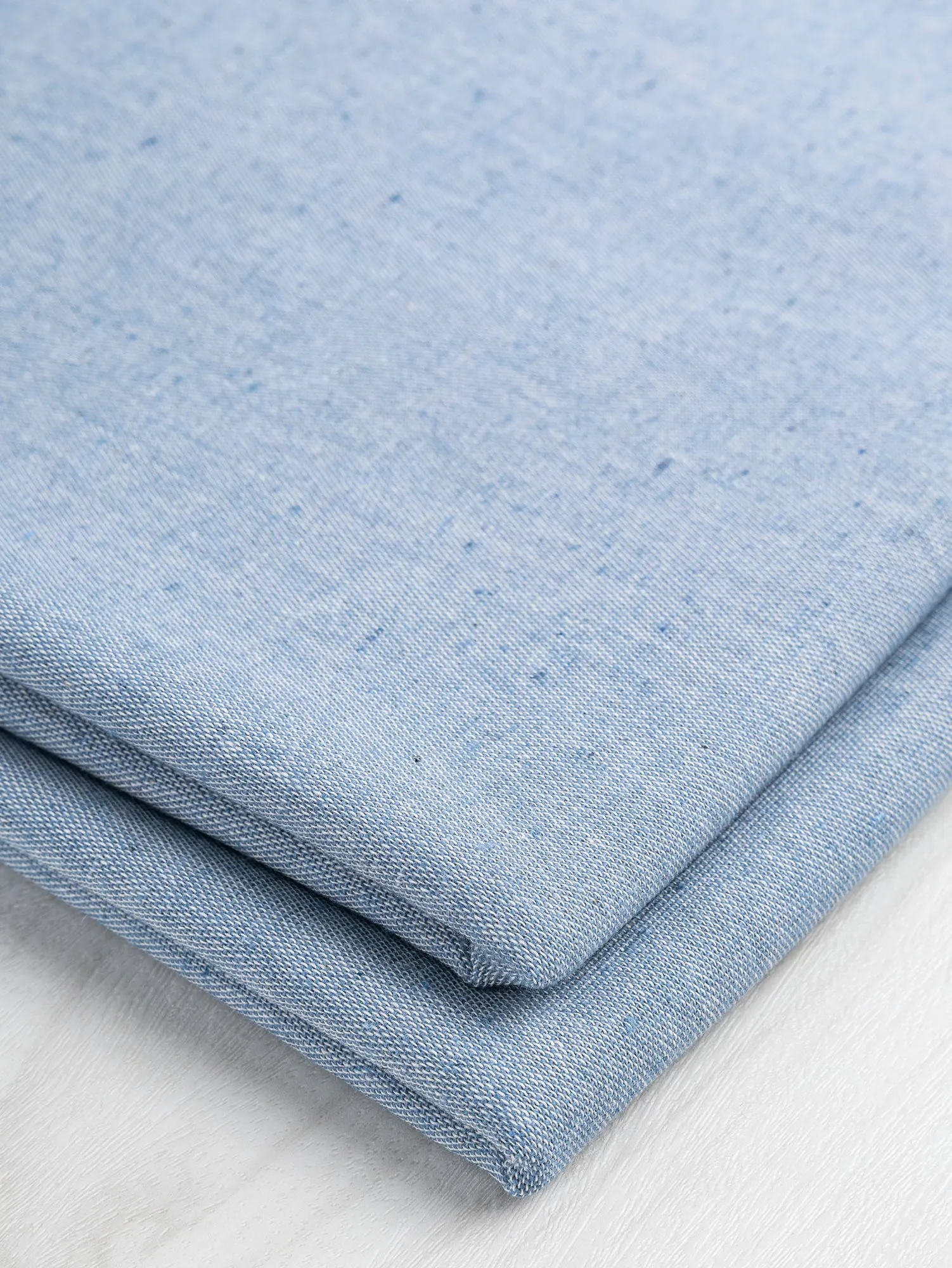 Eco Cotton Blend Chambray - Blue