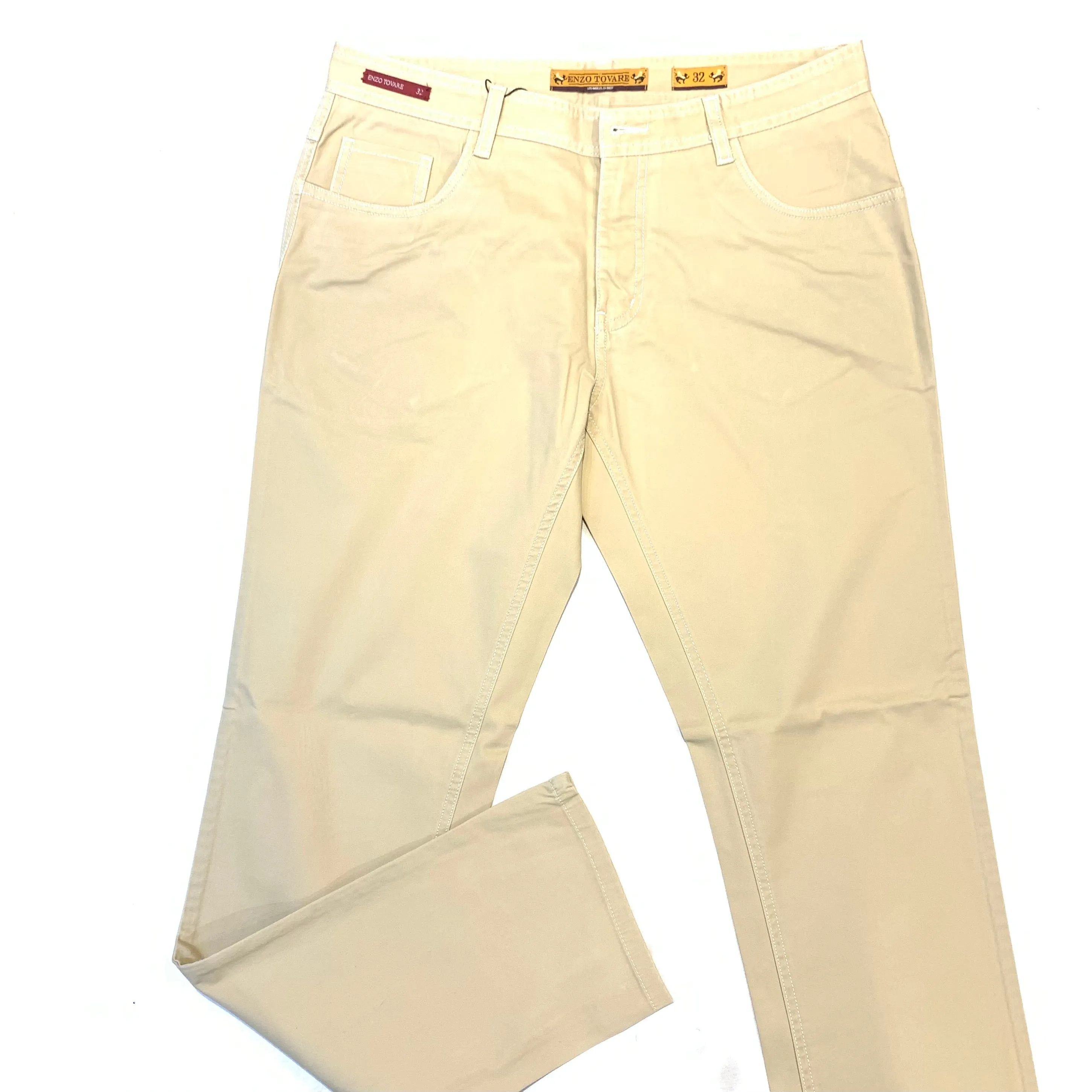 Enzo Tan Camel High-end Pants