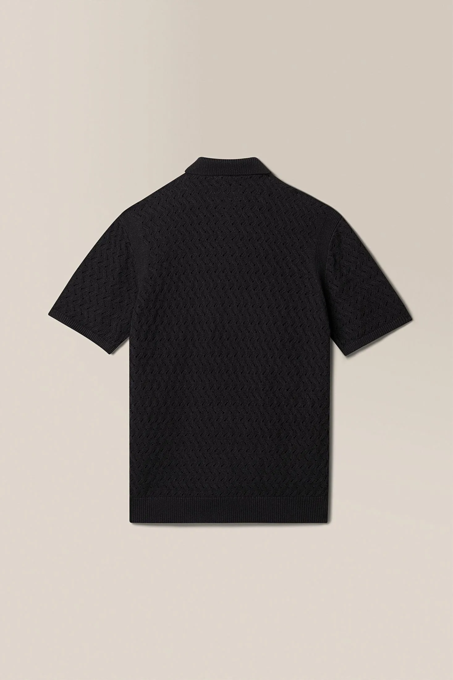 Essex Open Knit Polo | Organic Cotton, Responsible Cashmere